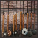 Picture of Fishing Rods on Wood by Atelier B Art Studio