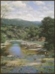 Picture of Bluebonnets Along The Frio by Larry Dyke