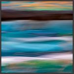 Picture of Alaska-Juneau Abstract Sunset On Ocean by Jaynes Gallery