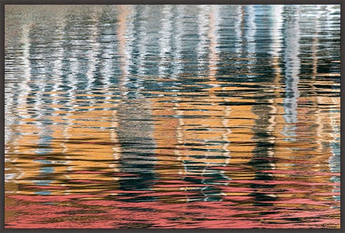 Picture of Alaska-Elfin Cove Reflections In The Harbor Water by Jaynes Gallery