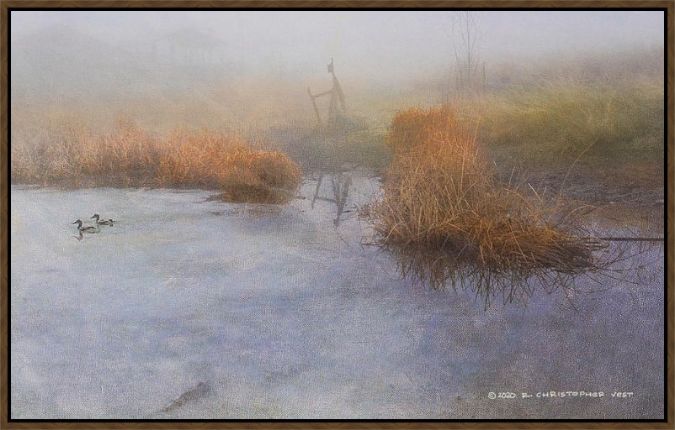 Picture of Fog On Our Pond  by Chris Vest