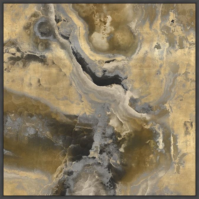 Picture of Stone With Gold And Gray Ii by Danielle Carson