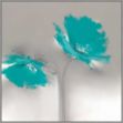 Picture of Aqua Platinum Petals II by J P Prior
