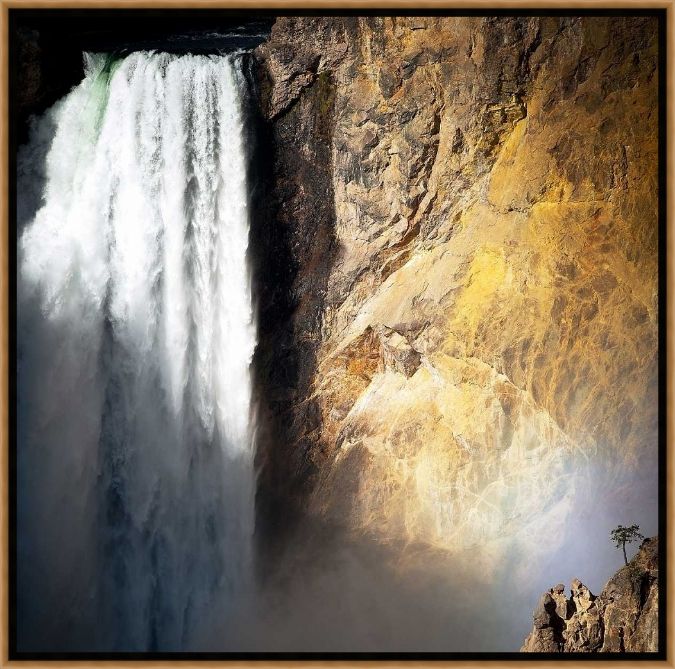 Picture of Lower Falls Yellowstone by John Stalowy