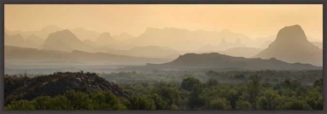 Picture of Chisos Mt. Silhouette by Rob Greebon