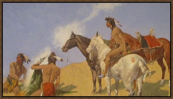 Picture of The Smoke Signal by Frederic Remington