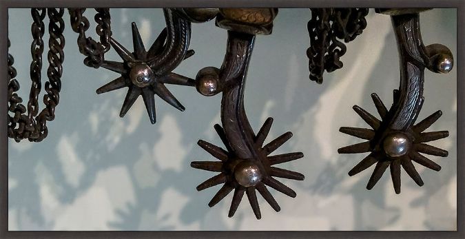 Picture of Cowboy Spurs And Shadows Crop by Jaynes Gallery