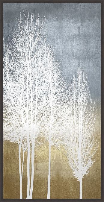 Picture of Trees On Gold Panel I by Kate Bennett