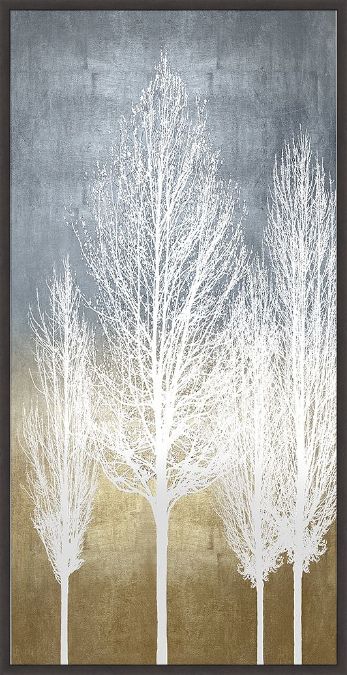 Picture of Trees On Gold Panel II by Kate Bennett