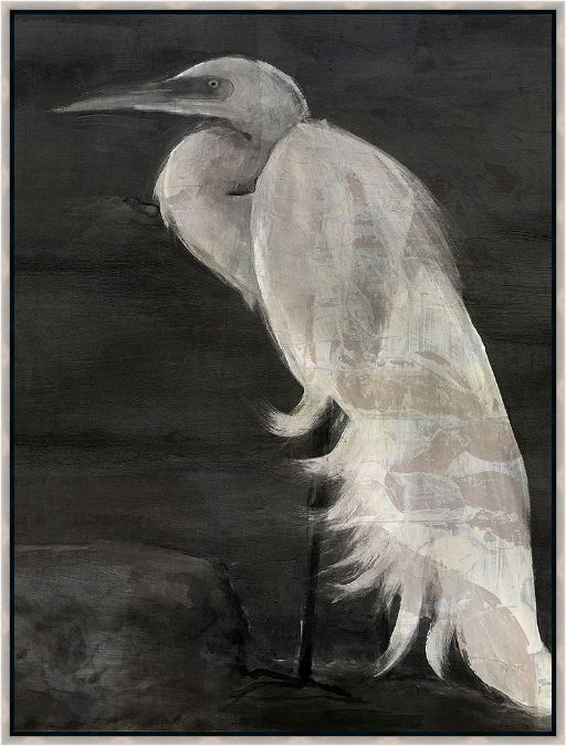 Picture of Textured Egret I by Stellar Design Studio