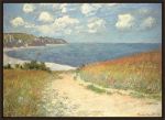 Picture of Chemin dans les bles a Pourville by Claude Monet
