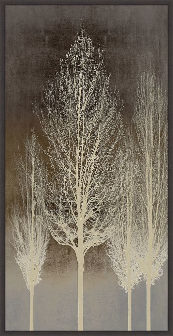 Picture of Trees On Brown Panel II by Kate Bennett