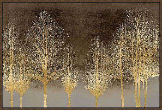 Picture of Gold Forest On Brown by Kate Bennett