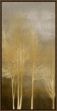 Picture of Gold Trees On Brown Panel I by Kate Bennett