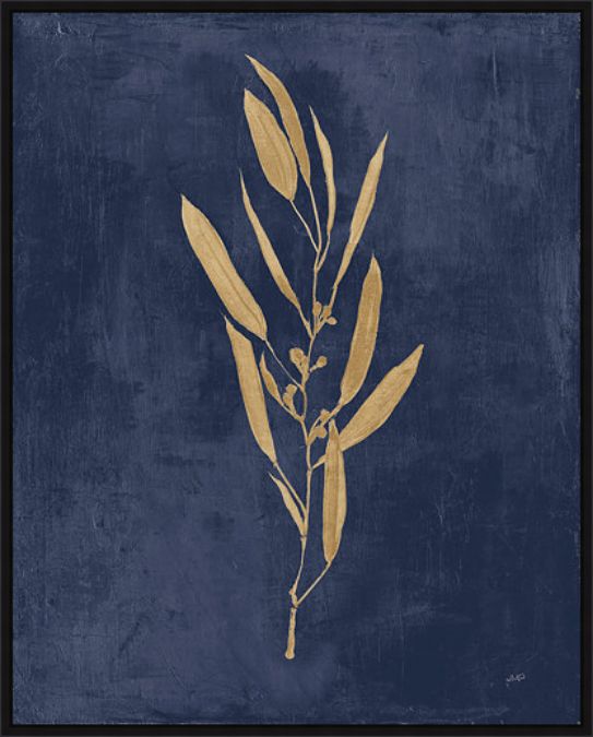 Picture of BOTANICAL STUDY GOLD I NAVY by JULIA PURINTON