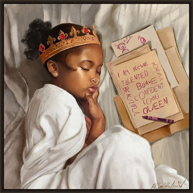 Picture of EVEN WHEN I AM SLEEPING (GIRL) BY SALAAM MUHAMMAD