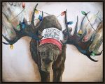 Picture of DECK THE HALLS MOOSE BY KAMDON KREATIONS