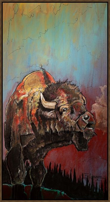Picture of RENDEZVOUS BISON BY ED ANDERSON