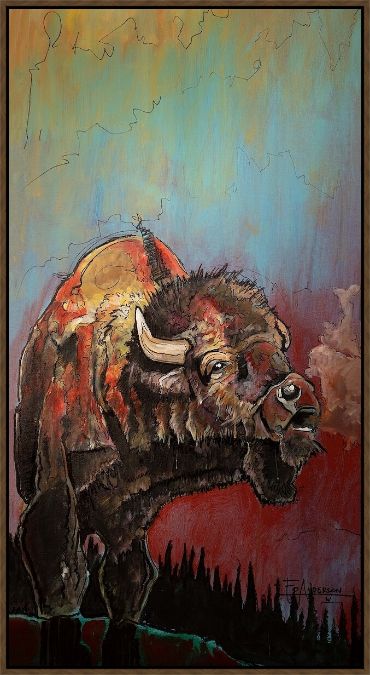 Picture of RENDEZVOUS BISON BY ED ANDERSON