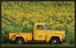 Picture of YELLOW VINTAGE SUNFLOWER TRUCK BY CARRIE ANN GRIPPO-PIKE