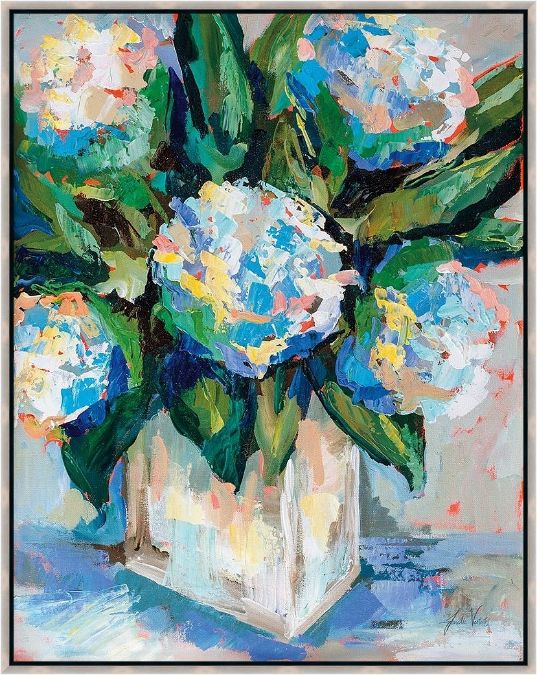 Picture of WHITE WASH HYDRANGEAS BY JEANETTE VERTENTES