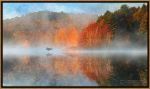 Picture of Leverett Pond Sunrise by Chris Vest - Gold Frame